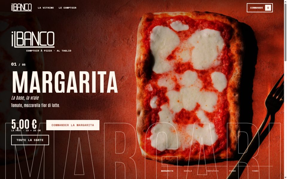 Aperçu v3 : carrousel photo des pizzas